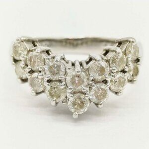 1ct Natural Diamond Ring Solid Platinum